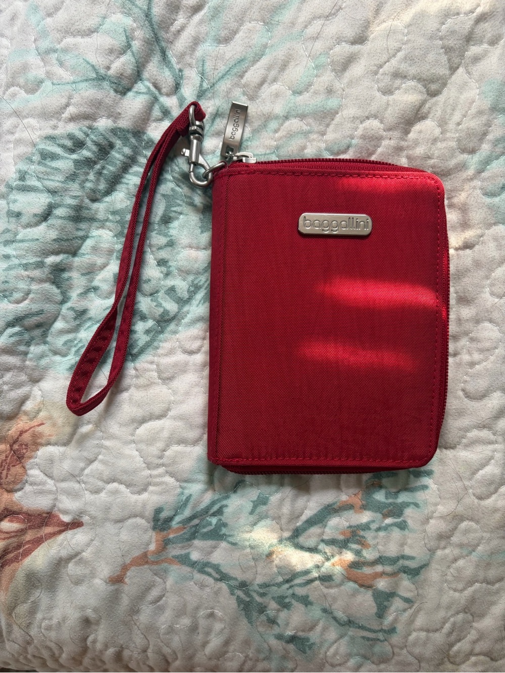 Baggallini Red Zip-Around Wristlet